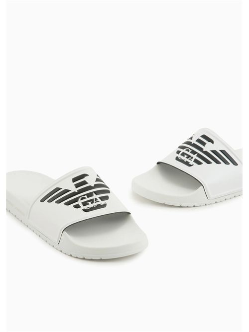 ciabatta uomo bianca EMPORIO ARMANI | XVPS08XN747/D611